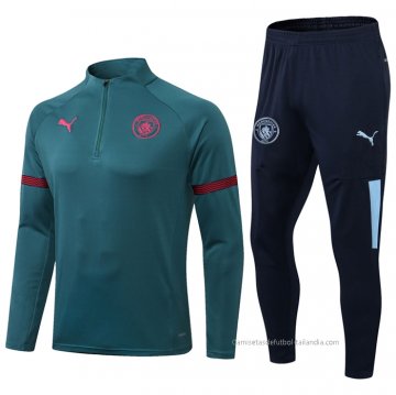 Chandal de Sudadera del Manchester City 2021-2022 Verde Chandal de Sudadera del Manchester City 2021-2022 Verde