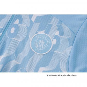 Chandal de Sudadera del Manchester City 2024-2025 Azul