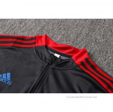 Chandal de Sudadera del Manchester United 2021-2022 Gris