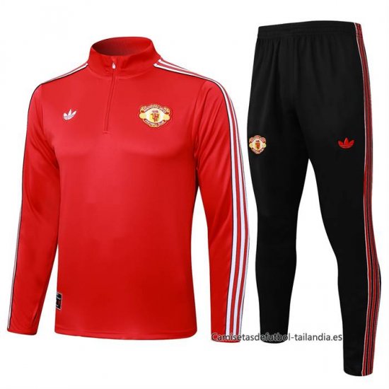 Chandal de Sudadera del Manchester United 2025-2026 Rojo - Haga un click en la imagen para cerrar