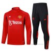 Chandal de Sudadera del Manchester United Nino 2023-2024 Rojo Chandal de Sudadera del Manchester United Nino 2023-2024 Rojo