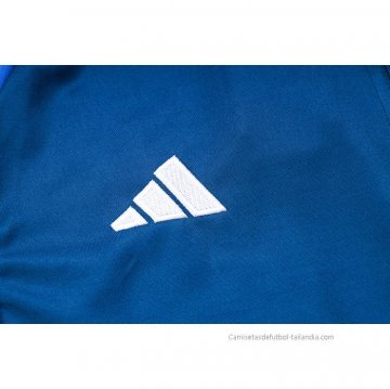 Chandal de Sudadera del Manchester United Nino 2023-2024 Azul