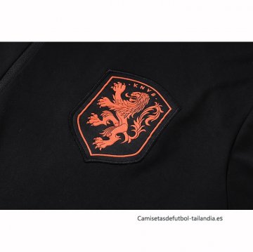 Chandal de Sudadera del Paises Bajos Nino 2026-2027 Negro