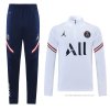 Chandal de Sudadera del Paris Saint-Germain Jordan 2021-2022 Blanco Chandal de Sudadera del Paris Saint-Germain Jordan 2021-2022 Blanco