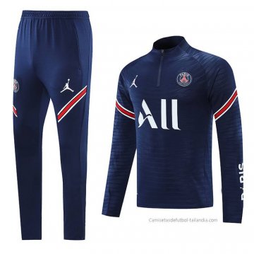 Chandal de Sudadera del Paris Saint-Germain Jordan 2022-2023 Azul
