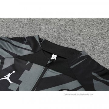 Chandal de Sudadera del Paris Saint-Germain Jordan 2022-2023 Negro y Gris