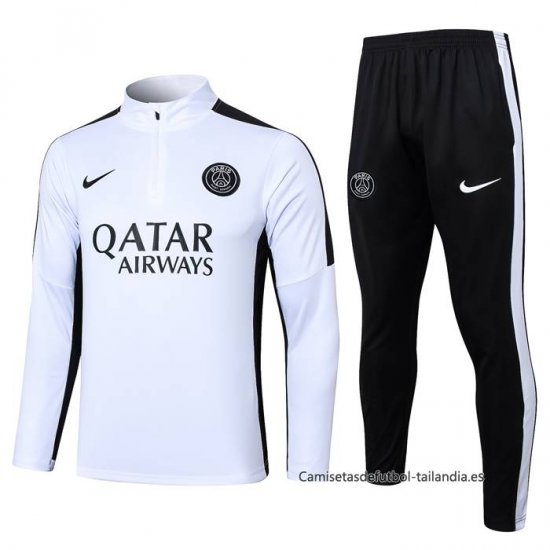 Chandal de Sudadera del Paris Saint-Germain Nino 2023-2024 Blanco - Haga un click en la imagen para cerrar