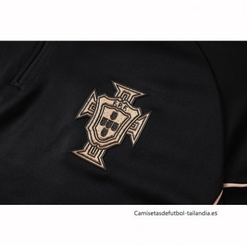 Chandal de Sudadera del Portugal Nino 2026-2027 Negro