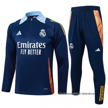 Chandal de Sudadera del Real Madrid 2024-2025 Azul Chandal de Sudadera del Real Madrid 2024-2025 Azul