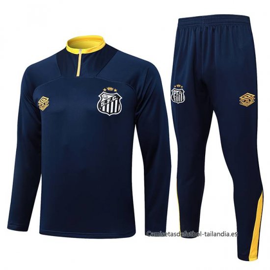 Chandal de Sudadera del Santos Nino 2025-2026 Azul - Haga un click en la imagen para cerrar