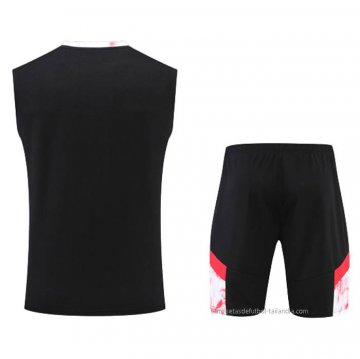 Chandal del AC Milan Sin Mangas 2022-2023 Negro