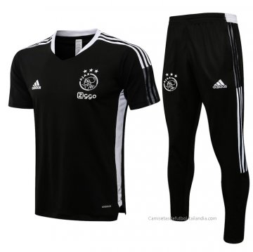 Chandal del Ajax Manga Corta 2021-2022 Negro Chandal del Ajax Manga Corta 2021-2022 Negro