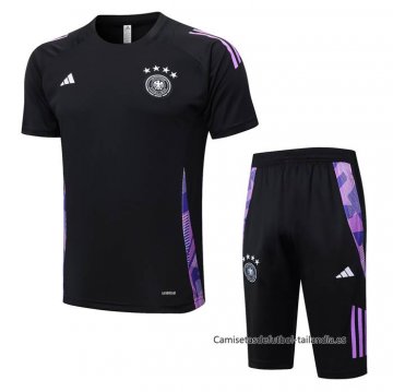 Chandal del Alemania Manga Corta 2024-2025 Negro - Pantalon Corto Chandal del Alemania Manga Corta 2024-2025 Negro - Pantalon Corto