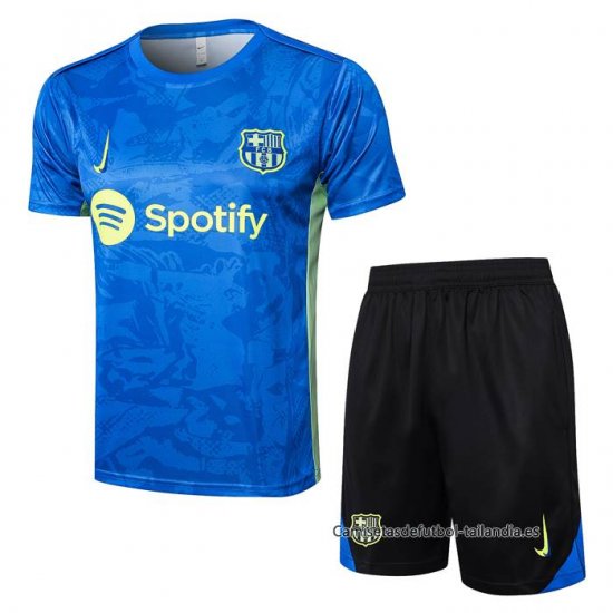 Chandal del Barcelona Manga Corta 2024-2025 Azul - Pantalon Corto - Haga un click en la imagen para cerrar