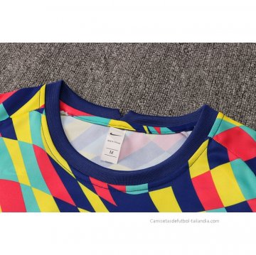 Chandal del Barcelona Manga Corta 2021-2022 Amarillo