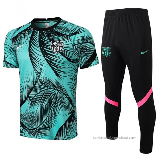 Chandal del Barcelona Manga Corta 2021-2022 Verde - Haga un click en la imagen para cerrar