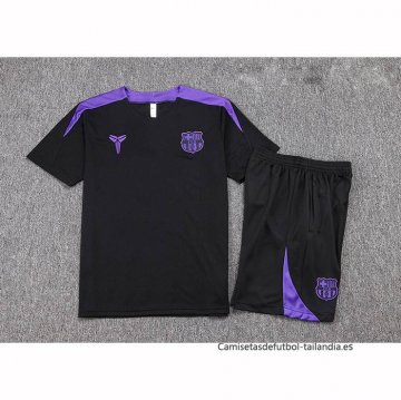 Chandal del Barcelona Manga Corta 2025-2026 Negro - Pantalon Corto