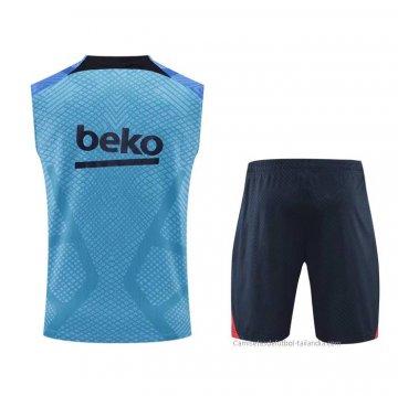 Chandal del Barcelona Sin Mangas 2022-2023 Azul