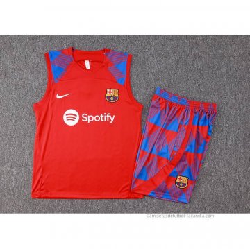 Chandal del Barcelona Sin Mangas 2023-2024 Rojo