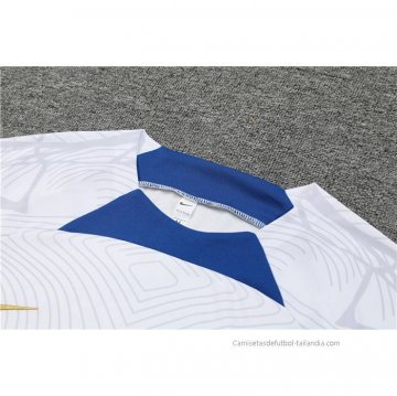 Chandal del Francia Manga Corta 2022-2023 Blanco - Pantalon Corto