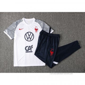 Chandal del Francia Manga Corta 2021-2022 Blanco