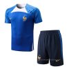 Chandal del Francia Manga Corta 2022-2023 Azul - Pantalon Corto Chandal del Francia Manga Corta 2022-2023 Azul - Pantalon Corto