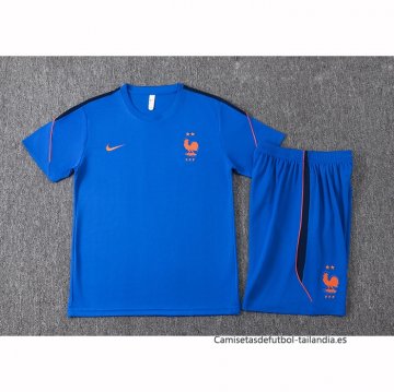 Chandal del Francia Manga Corta 2026-2027 Azul - Pantalon Corto
