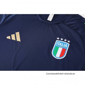 Chandal del Italia Manga Corta 2024-2025 Azul - Pantalon Corto