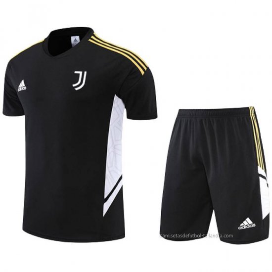 Chandal del Juventus Manga Corta 2022-2023 Negro - Pantalon Corto - Haga un click en la imagen para cerrar