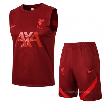 Chandal del Liverpool Sin Mangas 2021-2022 Rojo Chandal del Liverpool Sin Mangas 2021-2022 Rojo