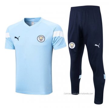 Chandal del Manchester City Manga Corta 2022-2023 Azul Chandal del Manchester City Manga Corta 2022-2023 Azul