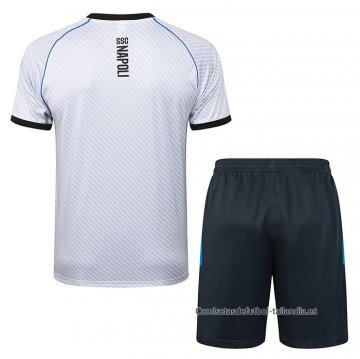 Chandal del Napoli Manga Corta 2025-2026 Blanco - Pantalon Corto
