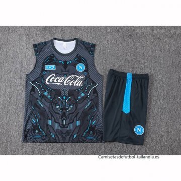Chandal del Napoli Sin Mangas 2025-2026 Negro