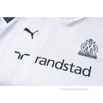 Chandal del Olympique Marsella Manga Corta 2022-2023 Blanco - Pantalon Corto