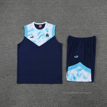 Chandal del Olympique Marsella Sin Mangas 2022-2023 Azul