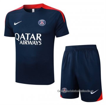 Chandal del Paris Saint-Germain Manga Corta 2025-2026 Azul - Pantalon Corto Chandal del Paris Saint-Germain Manga Corta 2025-2026 Azul - Pantalon Corto