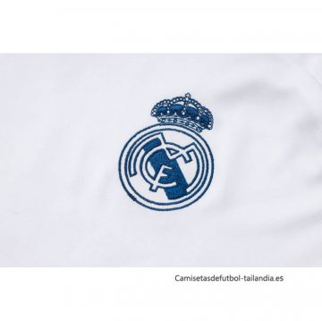 Chandal del Real Madrid Manga Corta 2024-2025 Blanco - Pantalon Corto