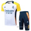 Chandal del Real Madrid Manga Corta 2024-2025 Blanco - Pantalon Corto