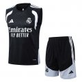 Chandal del Real Madrid Sin Mangas 2025-2026 Negro