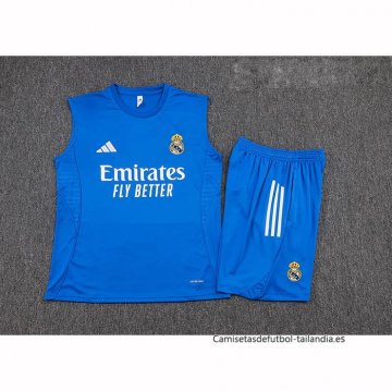 Chandal del Real Madrid Sin Mangas 2025-2026 Azul Blanco