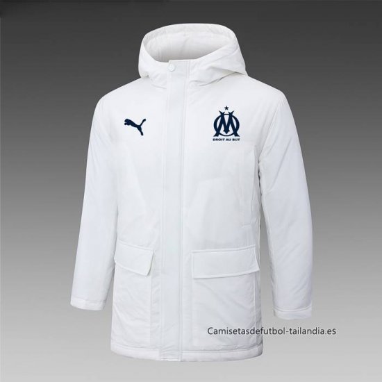 Chaqueta Invierno del Olympique Marsella 2024-2025 Blanco - Haga un click en la imagen para cerrar