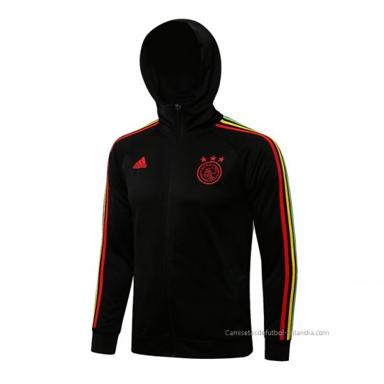 Chaqueta con Capucha del Ajax 2021-2022 Negro - Haga un click en la imagen para cerrar