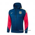 Chaqueta con Capucha del Barcelona 2024-2025 Azul
