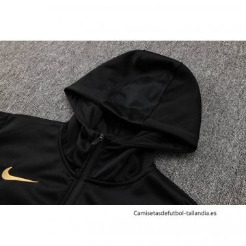 Chaqueta con Capucha del Barcelona 2024-2025 Negro