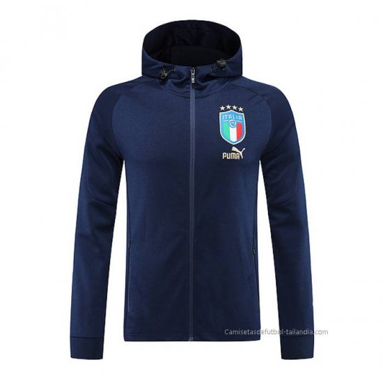 Chaqueta con Capucha del Italia 2022-2023 Azul - Haga un click en la imagen para cerrar