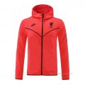 Chaqueta con Capucha del Liverpool 2021-2022 Rojo