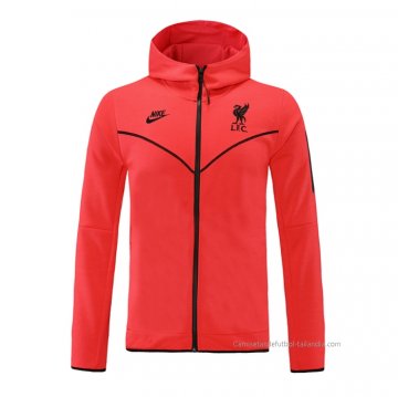 Chaqueta con Capucha del Liverpool 2021-2022 Rojo Chaqueta con Capucha del Liverpool 2021-2022 Rojo