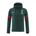 Chaqueta con Capucha del Liverpool 2021-2022 Verde