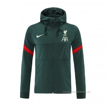 Chaqueta con Capucha del Liverpool 2021-2022 Verde Chaqueta con Capucha del Liverpool 2021-2022 Verde