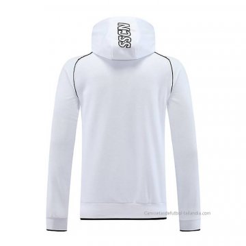 Chaqueta con Capucha del Napoli 2023-2024 Blanco